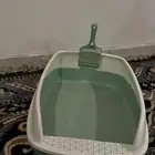 لتر بوكس اثنين عودي و اخضر او ازرق مع مجرفه و صحن اكل