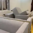 كنب جديد ولله لون رصاصي فاتح