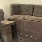 كنب للبيع. مع ثلاجه. استعمال شهر واحد سوم ثلاجه 600ريال