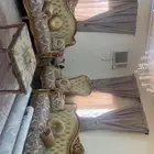 كنب شبه الجديد مع الستاير والفرشه