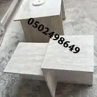 طاولات رخام ترافنتينو