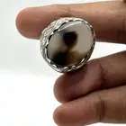 خاتم فضة عقيق يماني مصور (رجل)