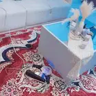 كنب مع الطاوله جديد