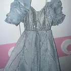 فستان ازرق لامع جدا مقاس ميديوم 6
