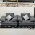 كنب أربع قطع لون رصاصي