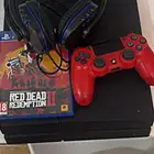 سوني 4 فات مع يد سوني اصلية وسماعة لل سوني وشريط توم رايدر