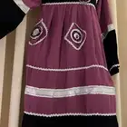 بلوزه بنقش الافغاني بلوزه تقليدي بلوزه طويل موف بنقشات