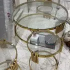 طاولات مجالس للبيع اربع طاولات خدمه وطاوله كبيره
