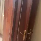 عدد 5 ابواب خشب بالكامل