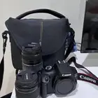 كاميرا كانون d4000 شبه جديدة عدستين
