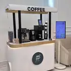 كورنر كوفي للإيجار مع طباعه رغوة