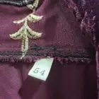 عباية مخمل عنابي من سجه