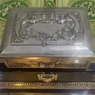 صندوق نحاس ابيض انتيك