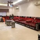 مجلس مغربي L مع ثريا و3طاولا دائريةو3طاولات مربعة 2000وزربية