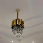 نجفة كرستال ومعاها ابجورتين طقم