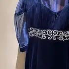 فستان نيلي شتوي