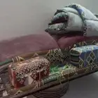 للبيع كراسي حوش حديد مع المراكي