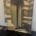لوحه جداريه وطاوله