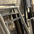 ابواب خشب كامله مع شبابيك المنيوم 100