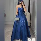 فستان للبيع مقاس S لون بحري استخدم مرة واحده