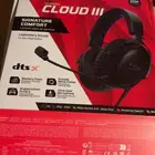 سماعة هايبر اكس كلاود 3 جديد مالها 3شهور