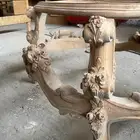 كراسي وطولات زان مصري شغل يدوي جاهزه فقط صبغ وتنجيد