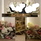 عربية ملكة مرايا مع ورد ابيض