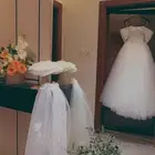 فستان عروس وطرحة