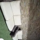 كنب قطعتين ابيض