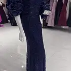 فستان مناسبات كحلي مقاس 44