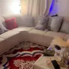 كنب مع طاولته شبه جديد