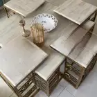 طاوله معيشه مودرن مع اربع طاولات خدمه