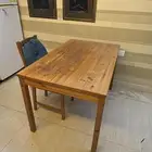 مطبخ بدون اغراض مع طاوله مع تسريحه