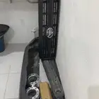 صدام ربع بوليسي مع دعاسات مع ميرايات مع شبك