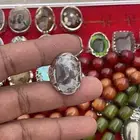 خاتم عقيق ورود الربيع الشجري