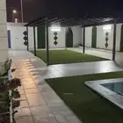 استراحة للايجار قسمين يومي اسبوعي شهري