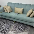 كنب للبيع شبه جديد معا طاوله وابجوره وزوليه