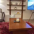 ارفف وطاولات خشب طبيعي