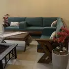 جلسات خارجية خشب طبيعي سويدي على الطلب