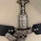 خنجر قرن الصب فضه خالص مطرح 4