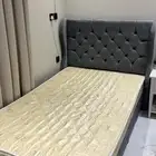 سرير نفر ونص مع فرشة