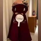 فستان عودي مخمل جديد