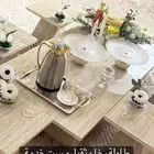 طاولة رخام مع 6 خدمة