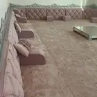 مخاد مجلس وفرشة مع ستائر الموقع( الرين)