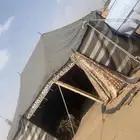 بيت شعر عامودين مبني وبيت شعر مطوي عزبة كامله للبيع