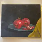 لوحة رسم يدوي بالوان اكريلك