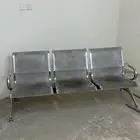 كرسي ثلاث مقاعد حديد