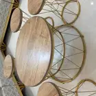 طاوله و4 طاولات خدمه