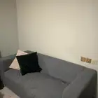 كنب ايكيا الرمادي مستخدم