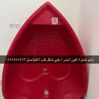 بانيو احمر فخم علي شكل قلب